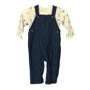 NWT Carter’s 2-Piece Cactus Longsleeve and Overall Set 6M